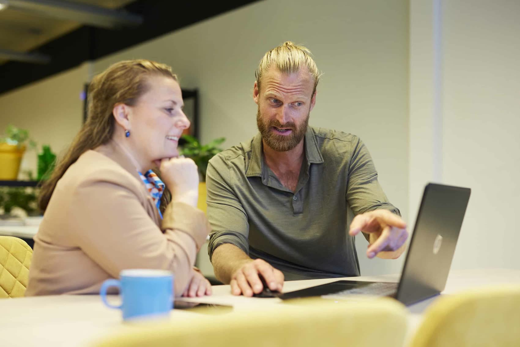 Samen door de planning lopen tijdens een sessie